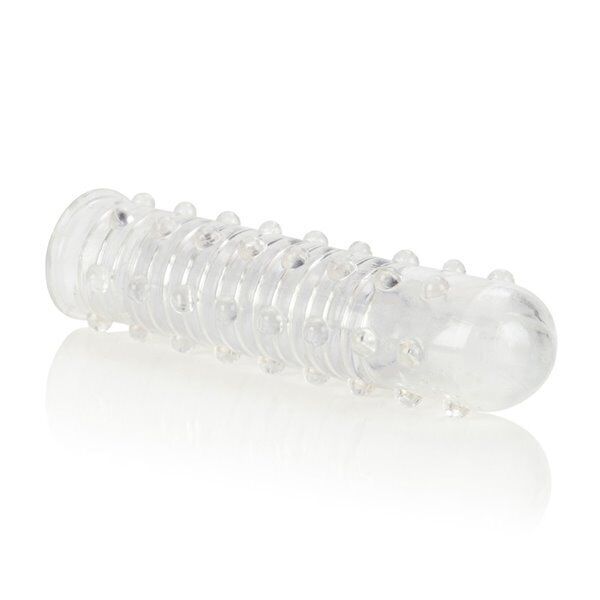 Stretchy Soft Reversible Penis Extension Girth Enhancer Vibe Vibrator Sleeve