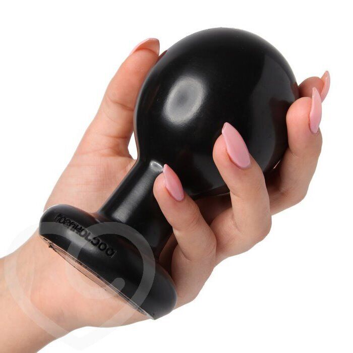 Large Black Smooth Round Anal Butt Plug Dildo Advanced Anal Sex Toy