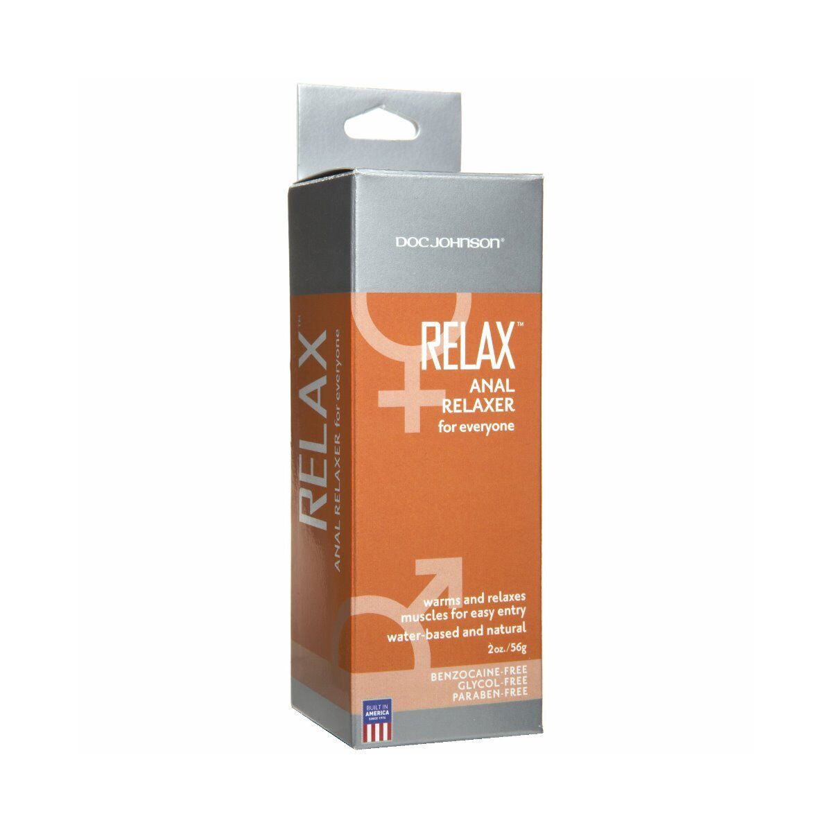 Doc Johnson Relax Anal Relaxer Unisex Anal Sphincter Relaxing Cream 2 oz