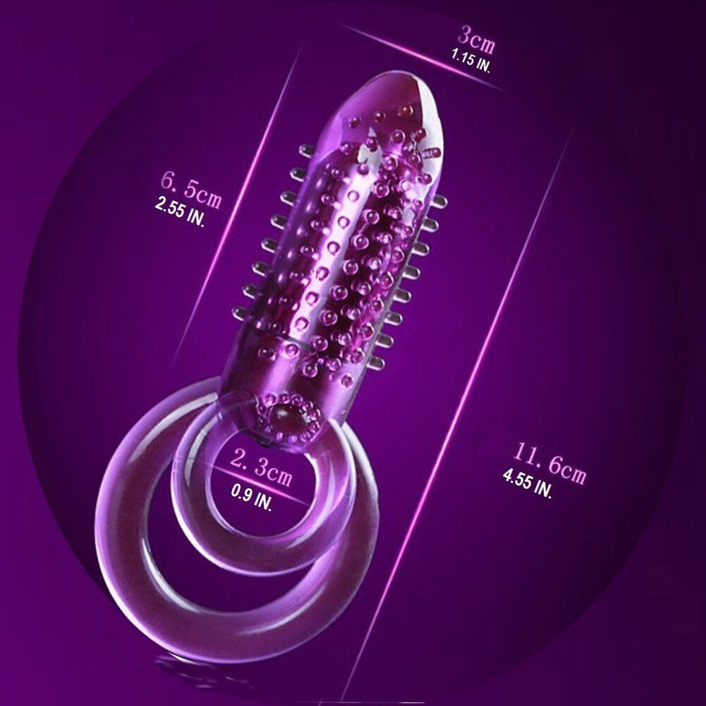 Wireless Vibrating Lover's Penis Cock Ring Clit Vibe Sex-toys for Men Couples