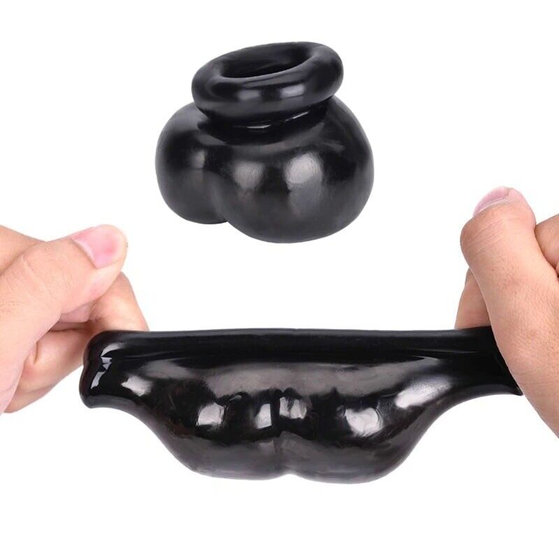 Snug Penis Cock Ring Bull Bag Scrotum Ball Stretcher Ballsack Male Enhancer