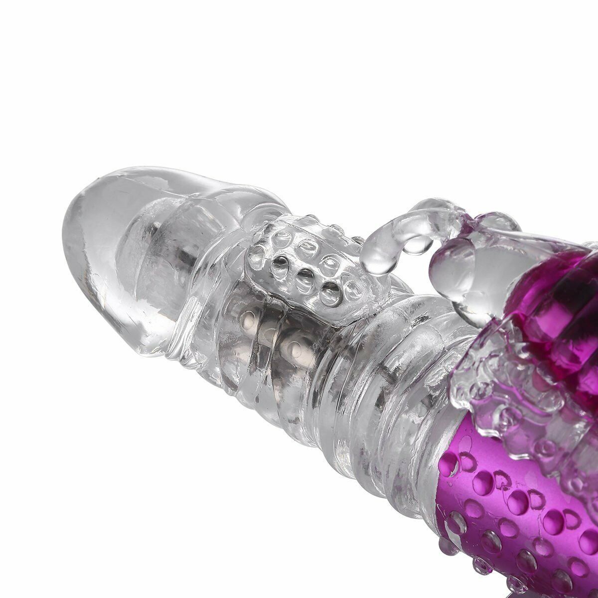 Rechargeable Thrusting Rabbit G-spot Clit Vibrator Dildo Sex Toys for Women