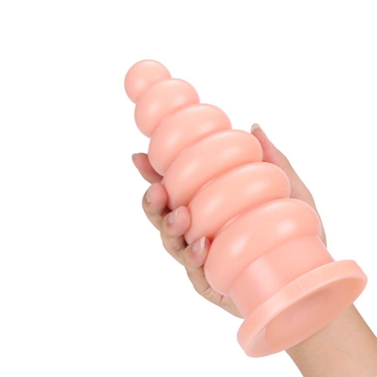 Soft Ribbed 9" Huge Extra Large Super Big Anal Stretcher Butt Plug Dildo