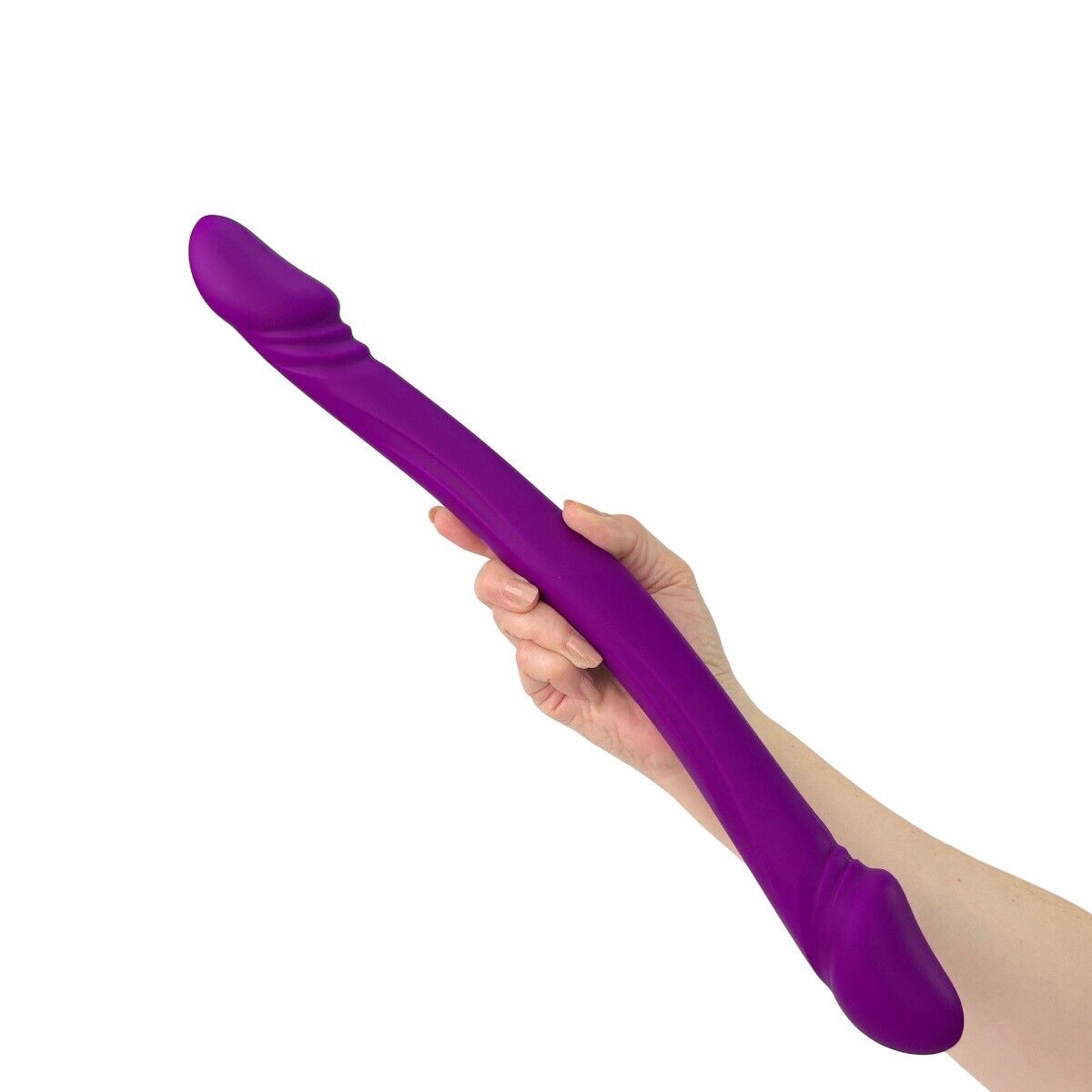 Silicone Double Penetration Ended Dildo Stimulator DP Vaginal Anal Sex Dong Cock