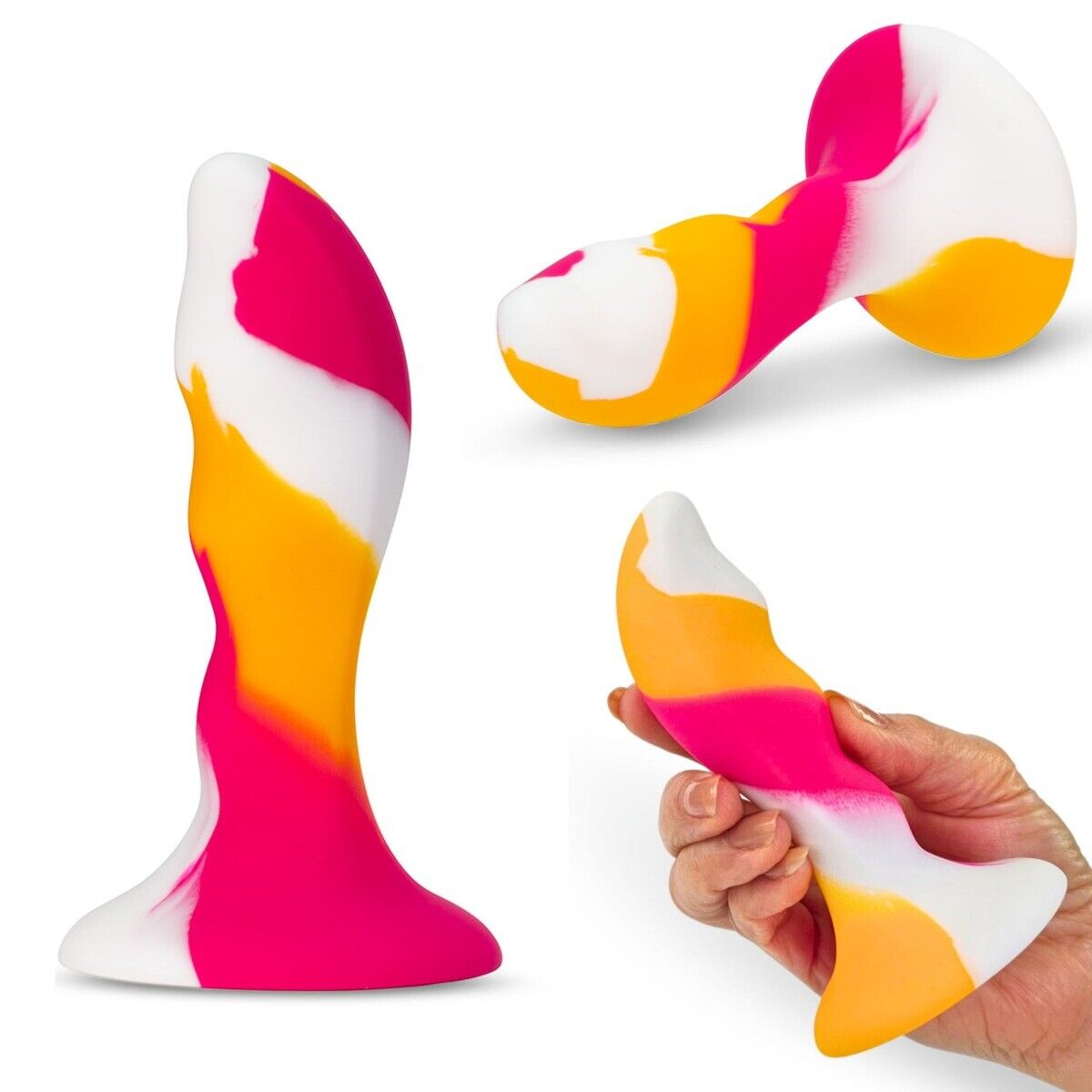 Colorful Silicone Beginner Anal Training Sex Toy Butt Plug Prostate Massager