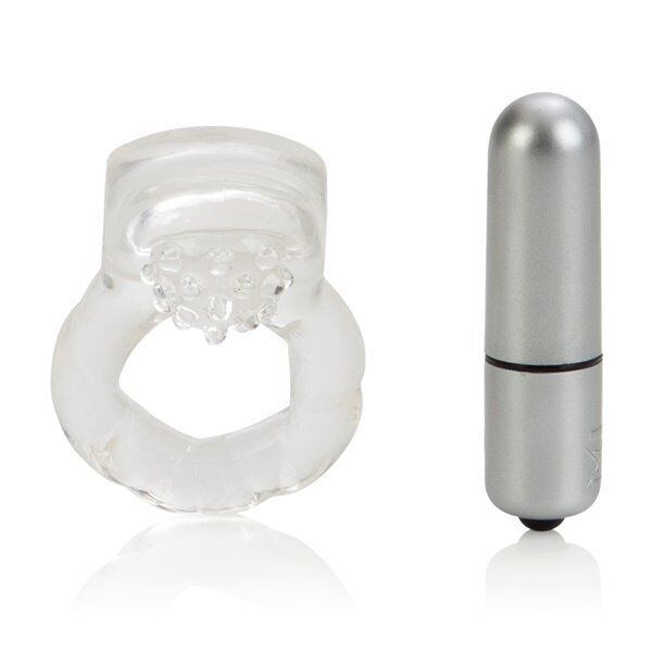 Lover Delight Nubby Vibrating Penis Erection Enhancer Cock Ring Clitoral Vibe