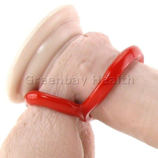 Crazy 8 Red Cock Balls Support Ring Male Men Penis Enhancer Prolong Sex Toy