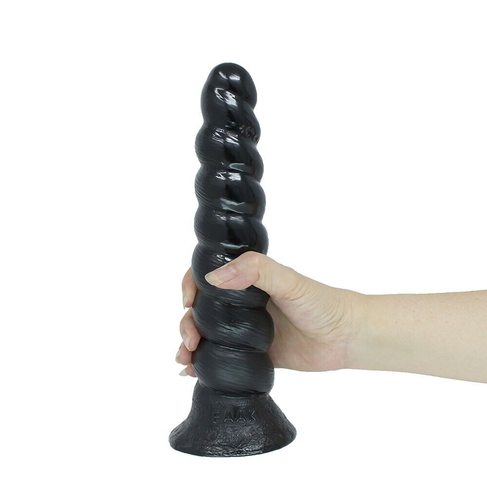 10" Large Ribbed Anal Dildo Butt Plug Anal Stretcher Dilator Expending Sex Toys