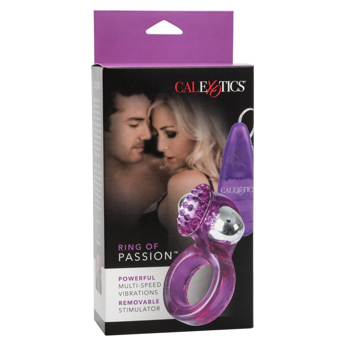 Ring of Passion Vibrating Penis Cock Ring Couple Climax Orgasm Sex Toy Clit Vibe