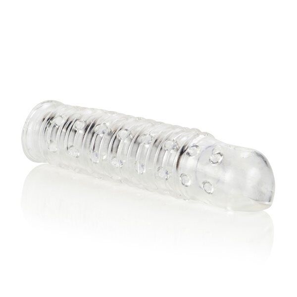 Stretchy Soft Reversible Penis Extension Girth Enhancer Vibe Vibrator Sleeve