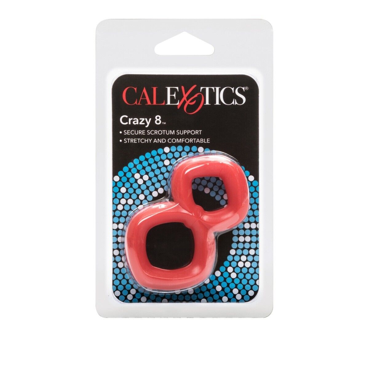 Crazy 8 Red Cock Balls Support Ring Male Men Penis Enhancer Prolong Sex Toy