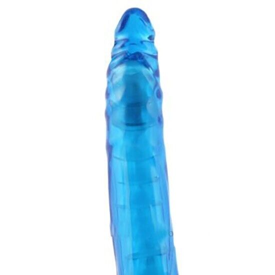 Flexible Bendable Vibrating Double Ended Dildo Vibrator Vaginal Anal DP Sex Dong