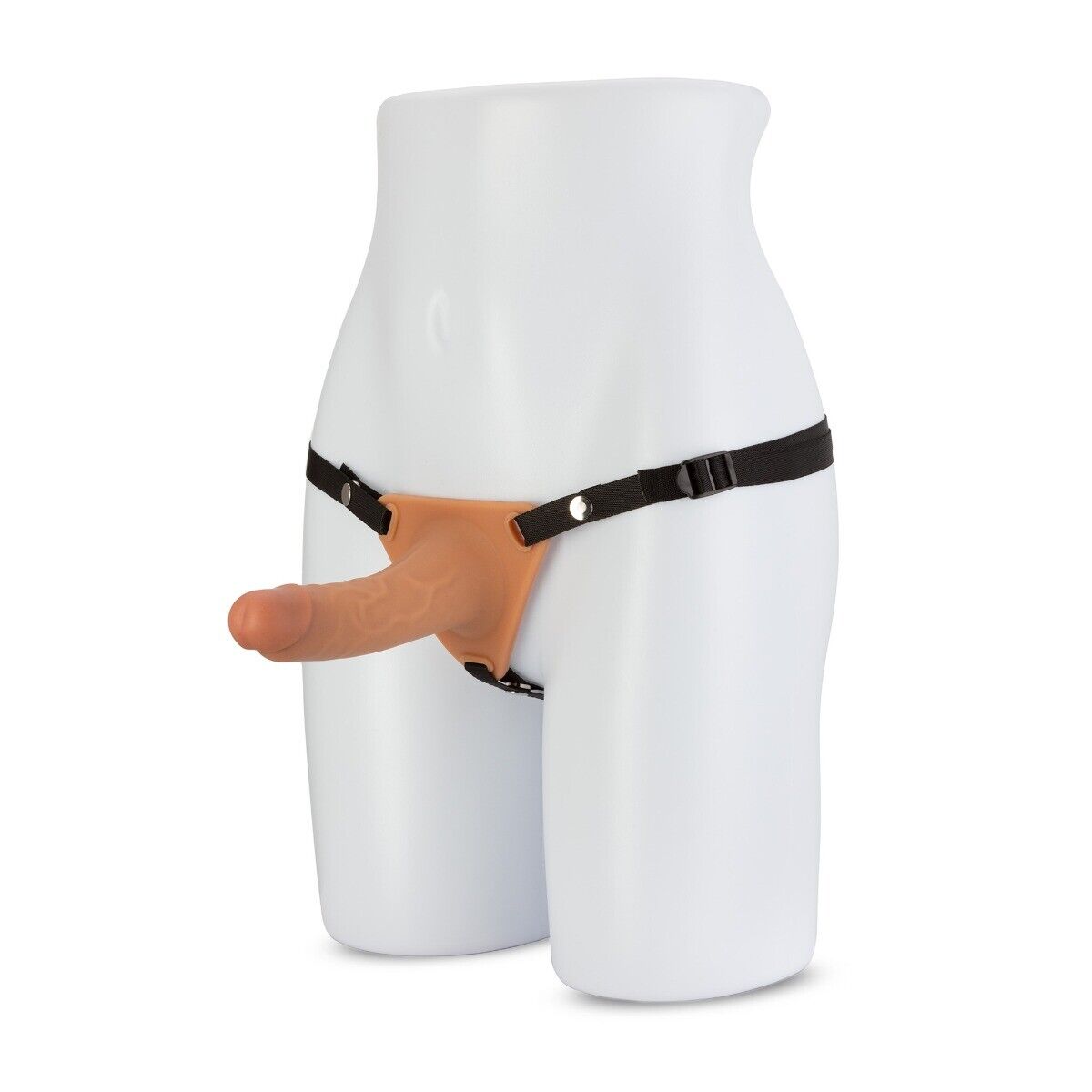 6.5" Male Men Hollow Cock Extension Strap On Dildo Dong Penis Extender Sleeve