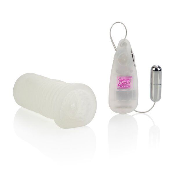 Glow-in-the-Dark Vibrating Super Head Honcho Male Masturbator Sex Stroker Sleeve