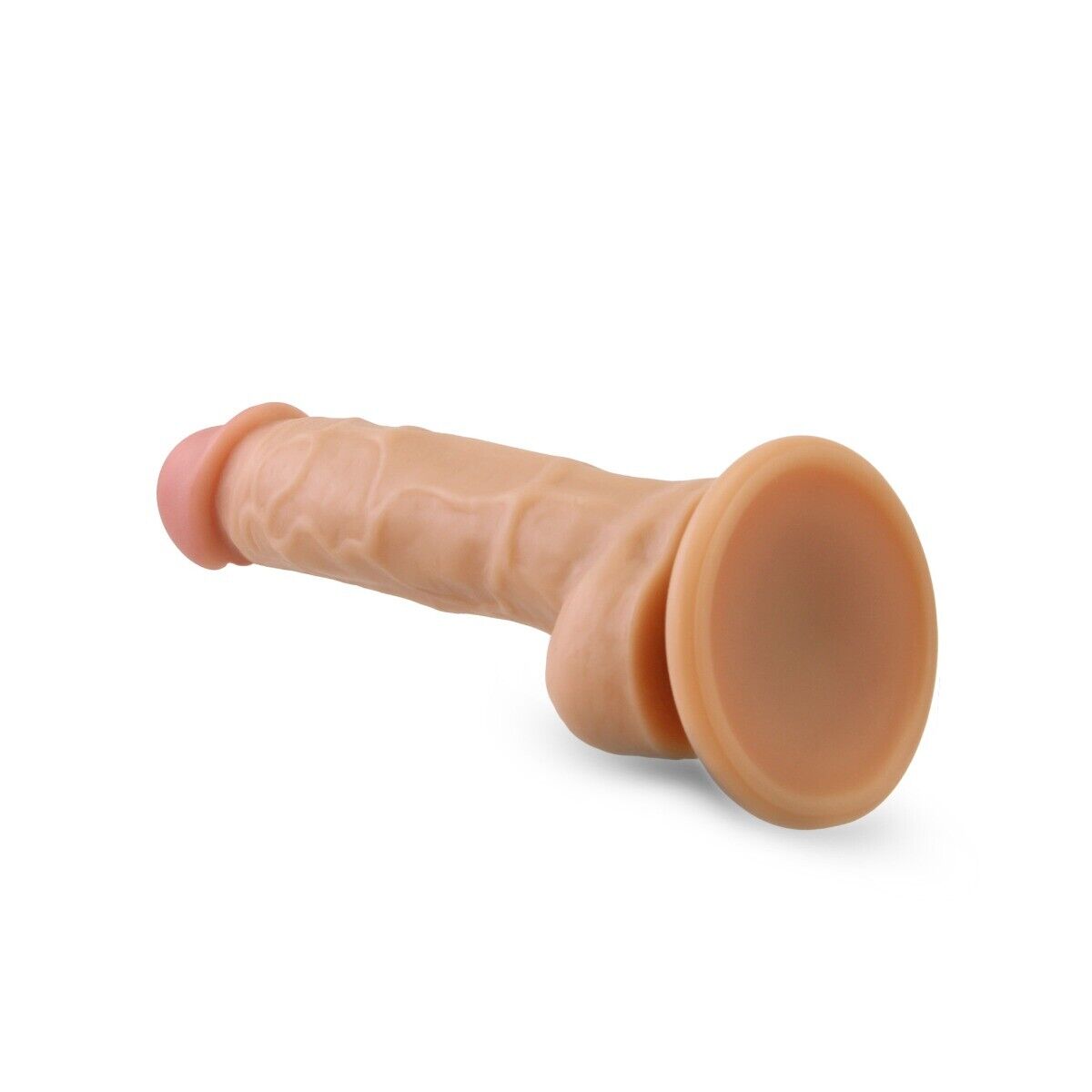 6.6" Slim Mini Realistic G-spot Anal Dildo Dong Cock with Balls Suction Cup