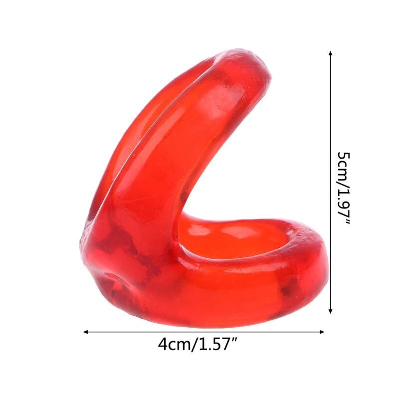 2pcs Snug Tugger Cock Balls Dual Support Male Penis Erection Enhancer Cock Ring