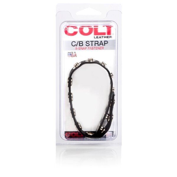 COLT Adjustable 8 Snap Fastener Leather Penis Enhancer Cock Balls Strap Ring