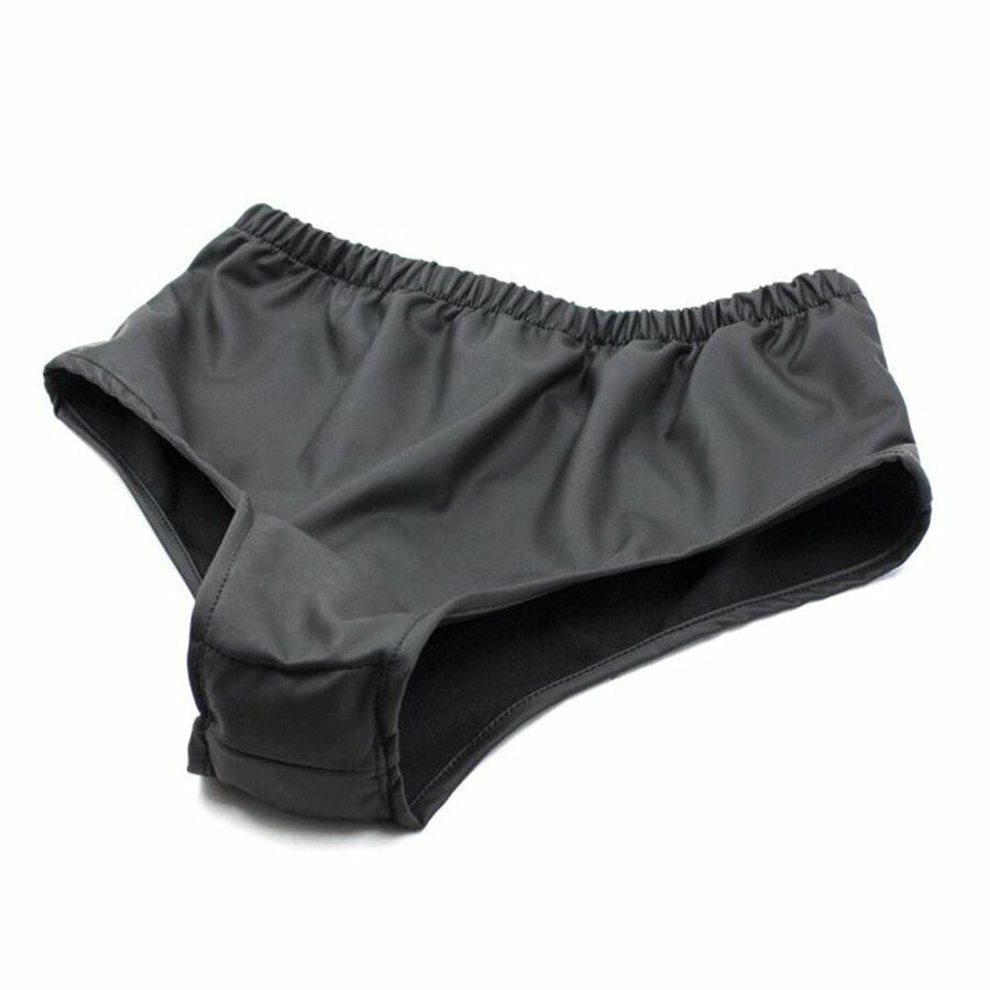 Wearable Male Underwear Shorts Brief Panty Thong + Silicone Anal Butt Plug