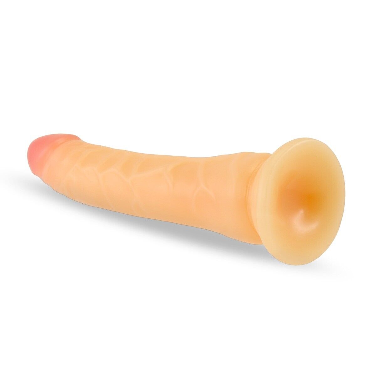 Soft Bendable 8.5" Realistic Anal G-spot Dildo Dong Hands-free Suction Cup