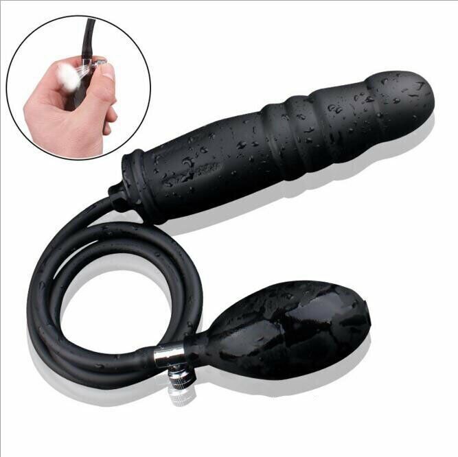 Inflatable Realistic G-spot Anal Dildo Butt Plug Sex Toys for Men Women Couples