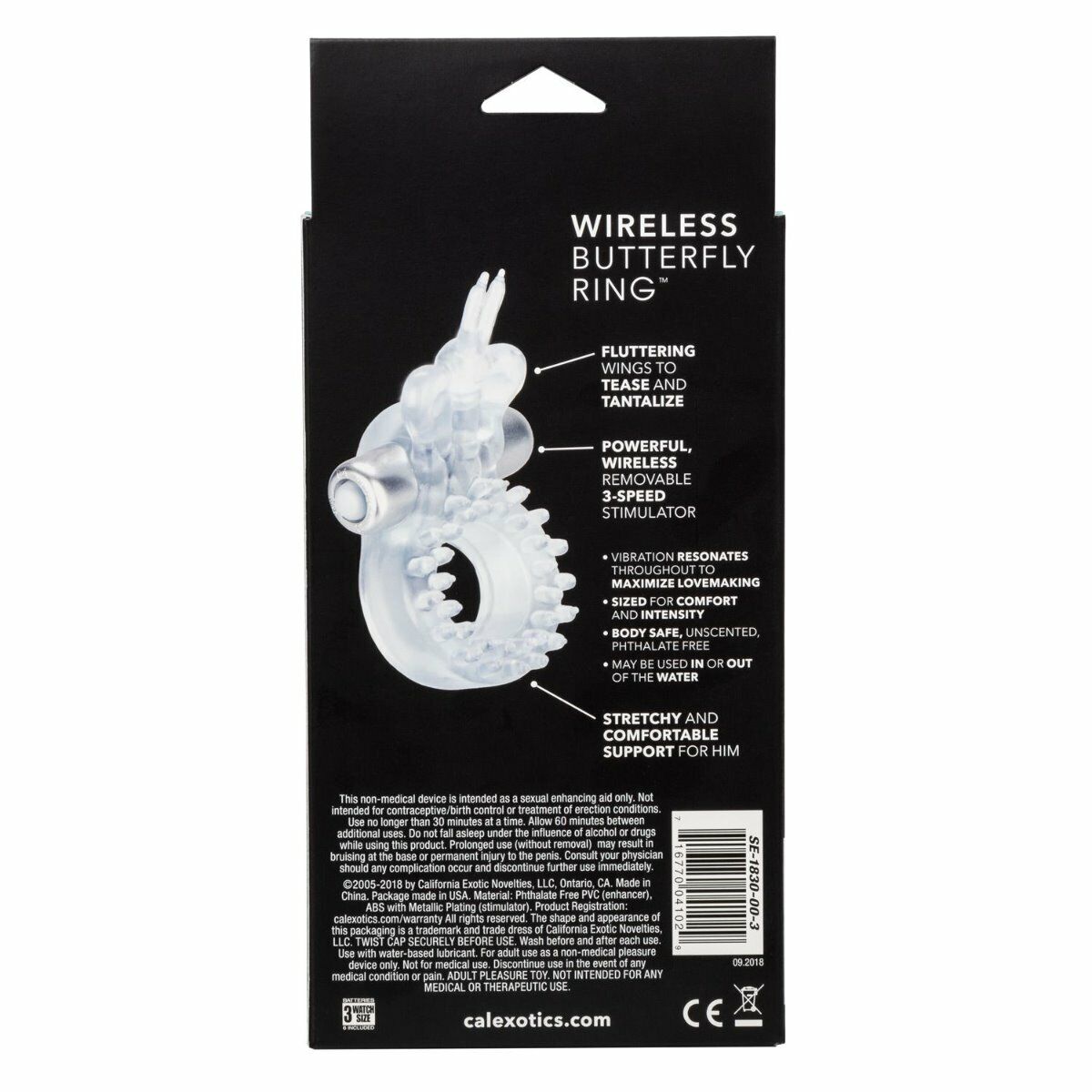 Wireless Butterfly Vibrating Male Men Penis Enhancer Enhancement Cock Ring Vibe