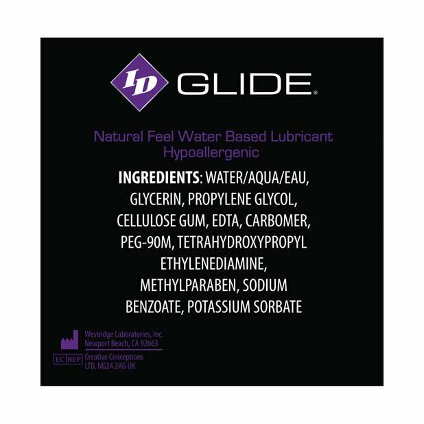 ID Glide Personal Lubricant Water-based Massage Lube 8.5 oz Bottle 250 ml