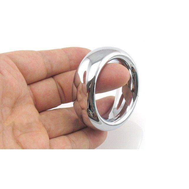 1.75" Heavy Duty Stainless Steel Metal Silver Cock Ring Penis Enhancer Band