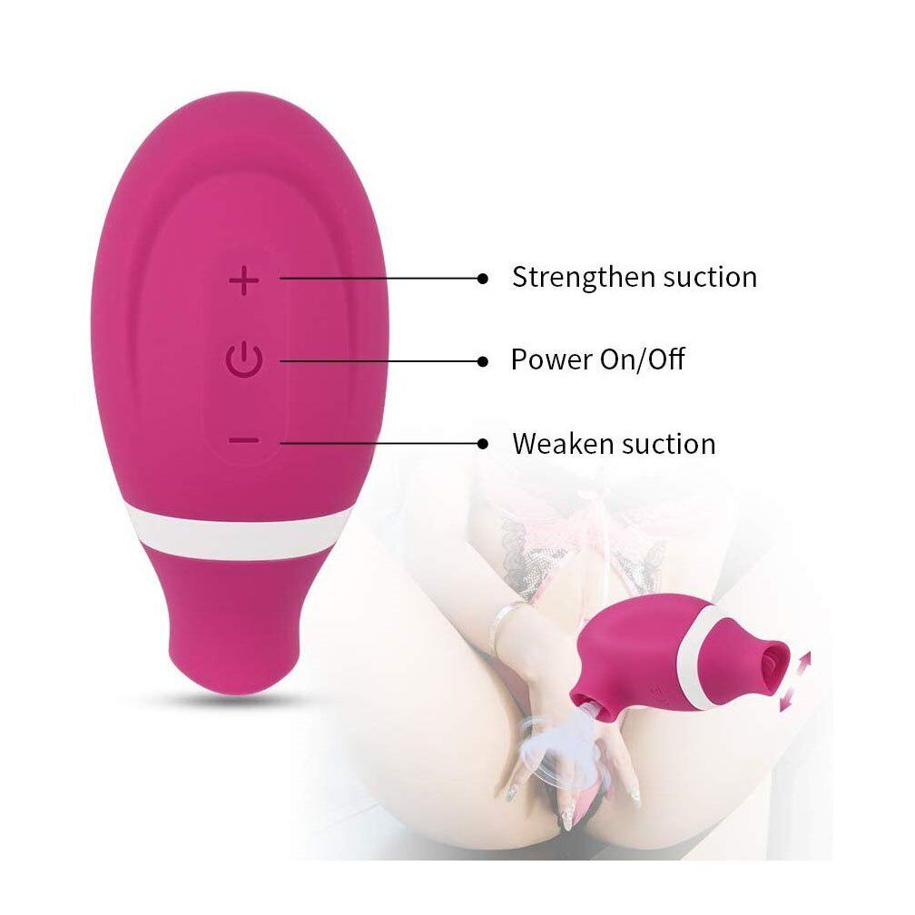 Sucking Licking Tongue Clit Nipple Vibrator Stimulator Sex Toys for Women Couple