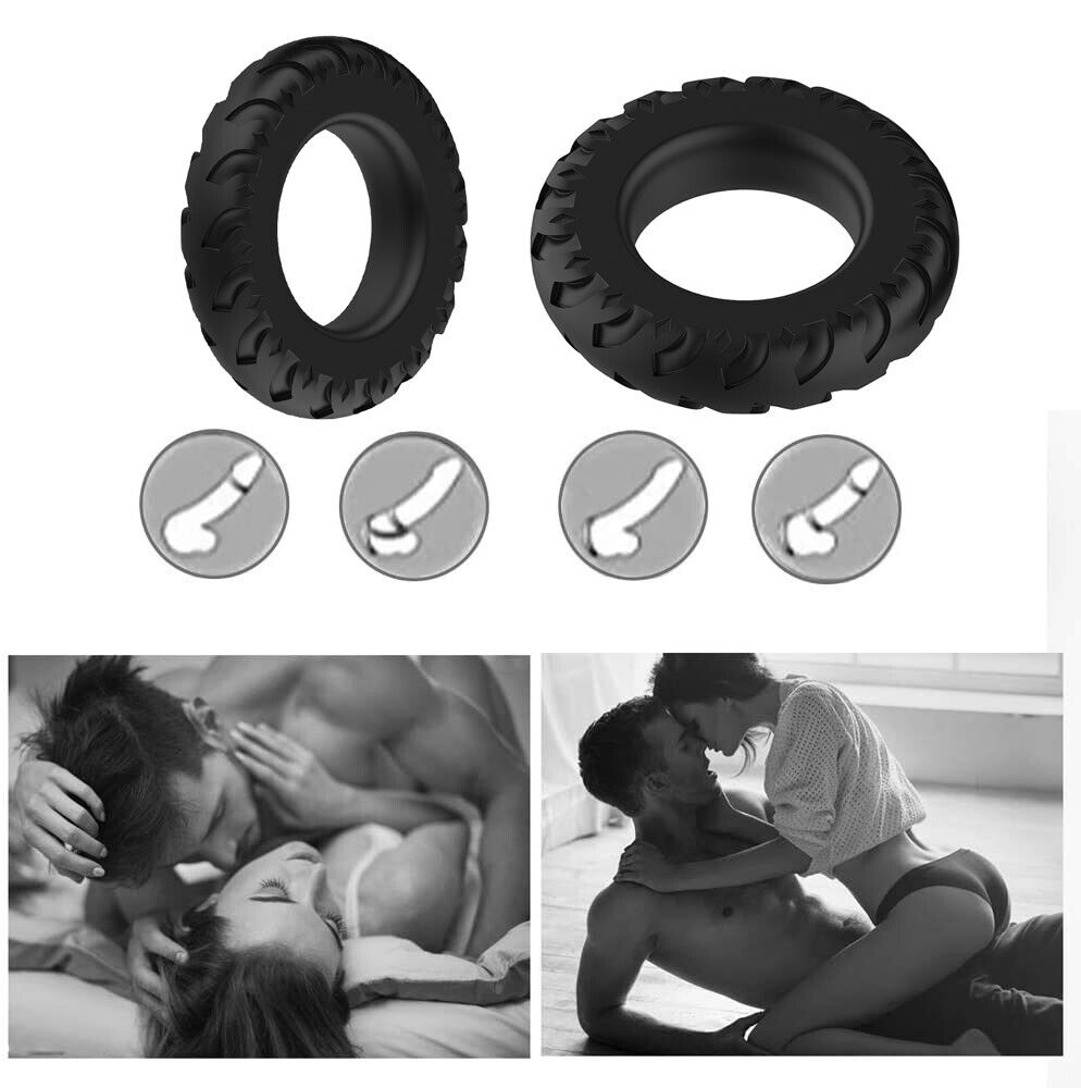 Stretchy Silicone Male Penis Enhancer Prolong Delay Sex Cock Ring for Men