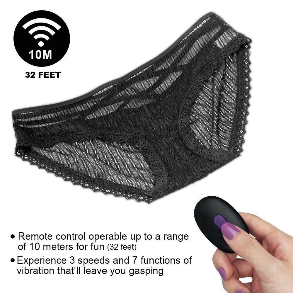 Rechargeable Wireless Remote Control Vibrating Lace Panties Sex-toys for Couples