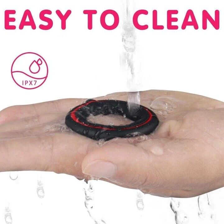 3in1 Silicone Stretchy Longer Harder Stronger Erection Enhancer Penis Cock Ring