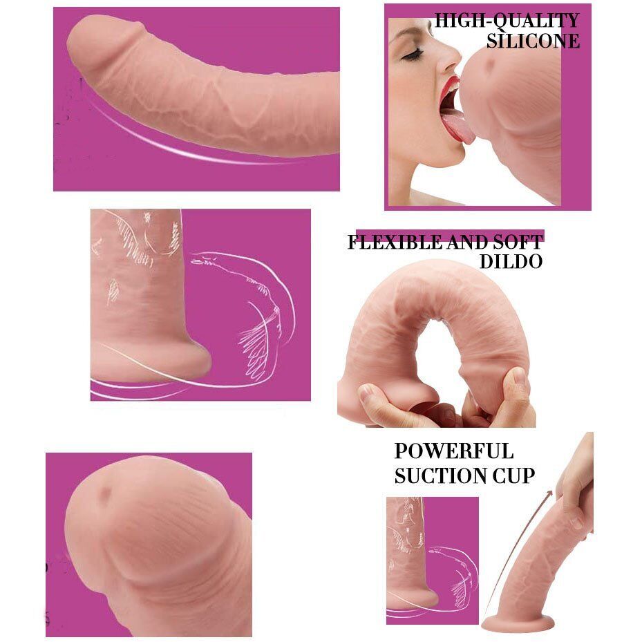 Huge Extra Large XL Realistic Silicone G-spot Anal Dildo Dong Sex Toys