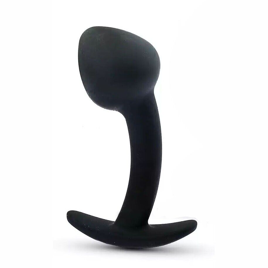 Silicone Curved Wearable Anal Butt Plug Prostate Massager Probe Stimulator