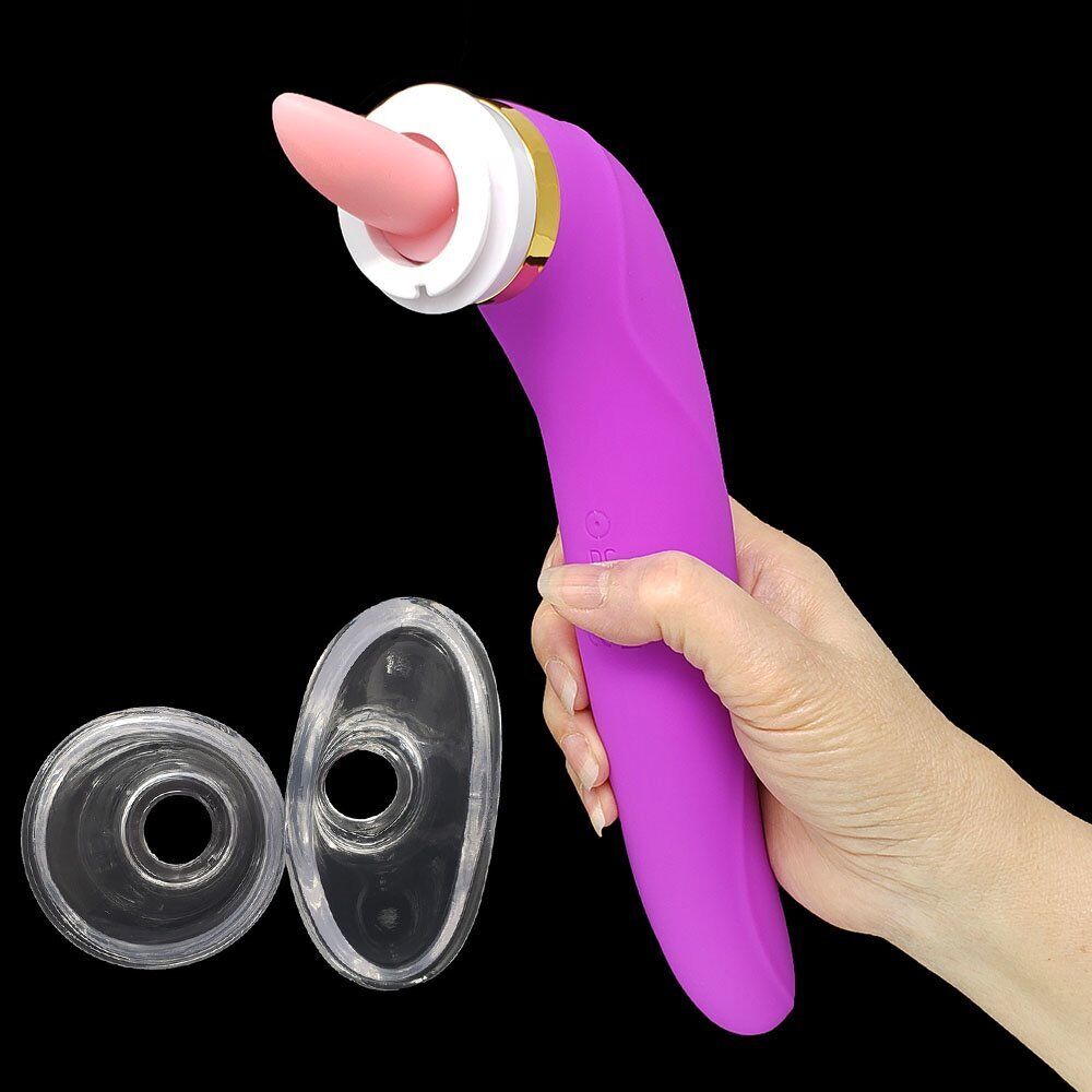 Automatic Tongue Oral Sex Clit Nipple Vaginal Pussy Pump Sucker G-spot Vibrator