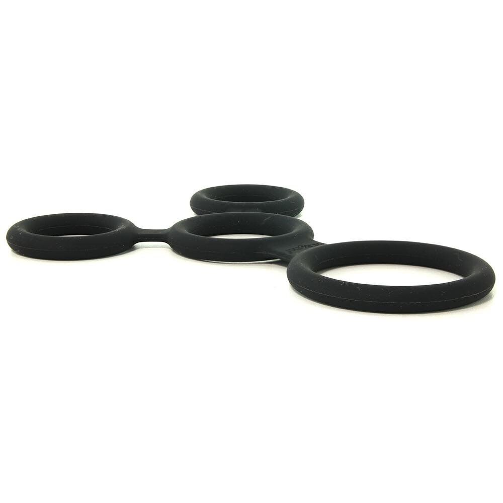 Silicone Full Erection Ball Spreader Penis Cock Ring Male Enhancer