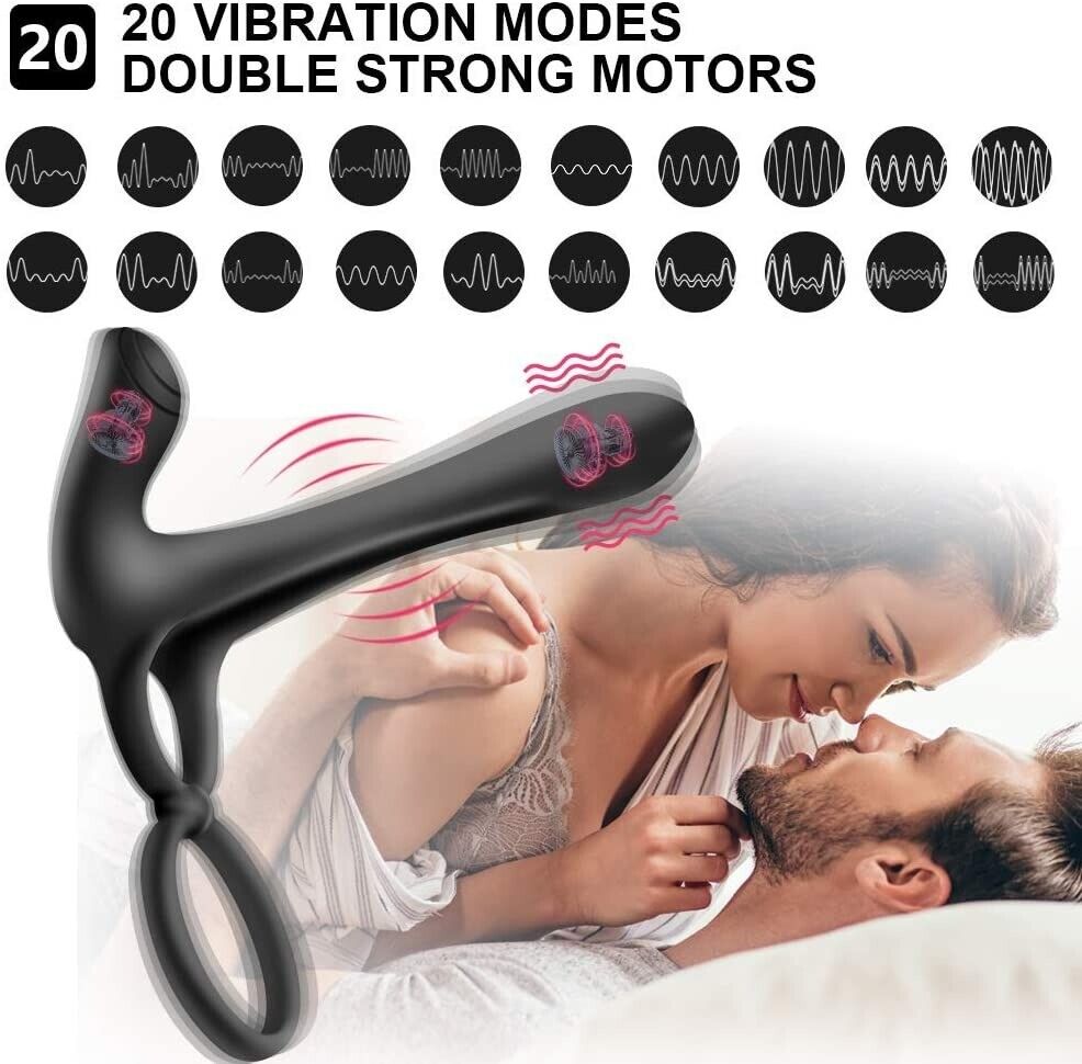 Cock Armor Vibrating Cock Penis Extension Sleeve Ring Girth Enhancer Enlarger