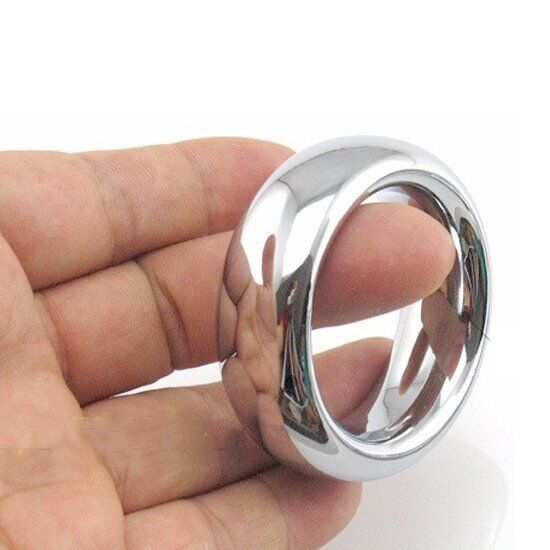 Stainless Steel Heavy Weight Penis Cock Ring Set Donut Band