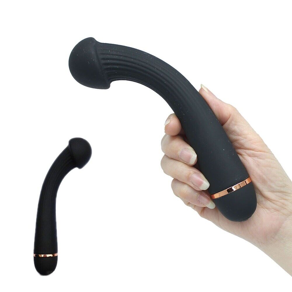 Silicone Bendable G Spot Anal Vibrator Dildo Butt Plug Sex-toys for Women Couple