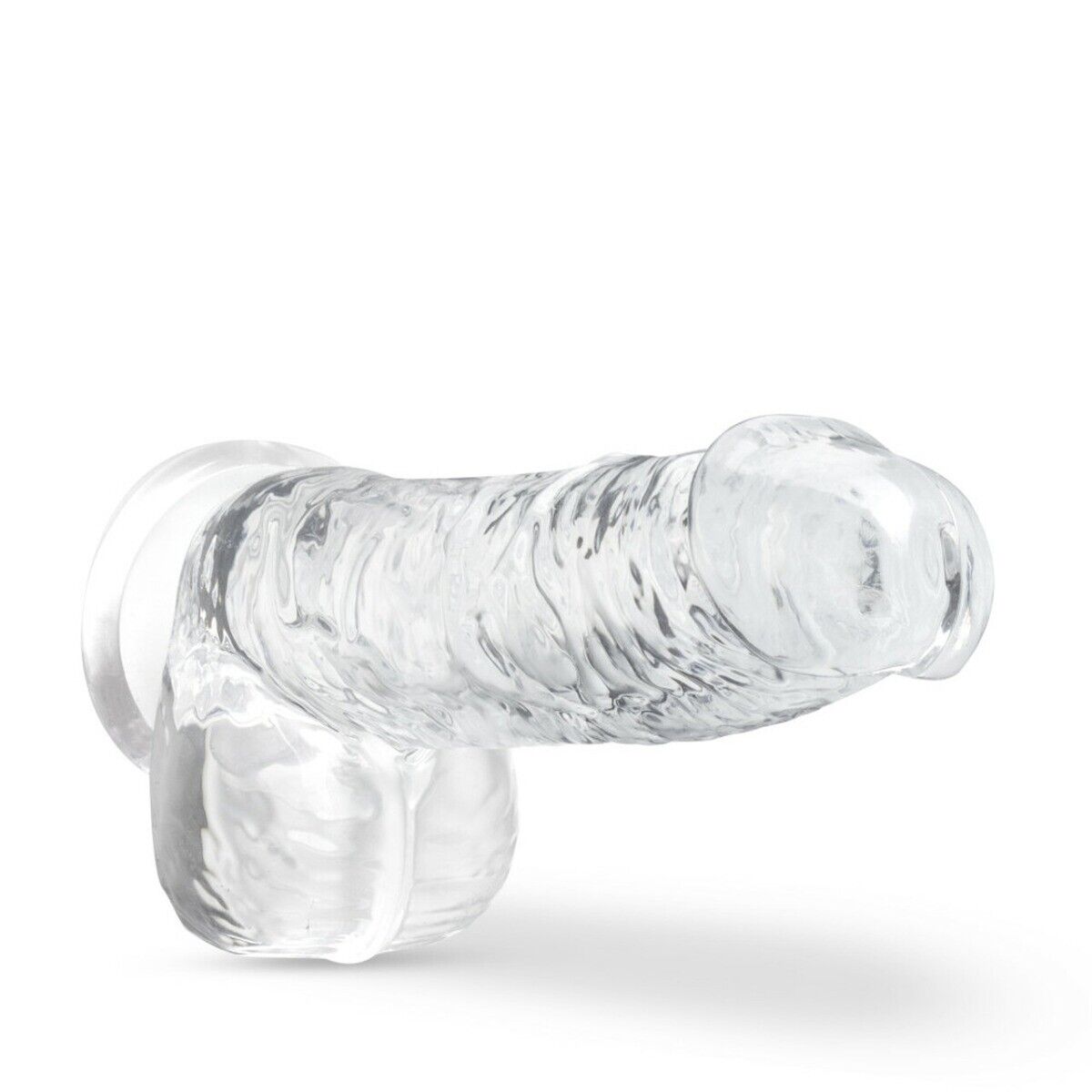 Beginner Realistic Jelly G-spot Anal Dildo Dong Cock with Balls and Suction Cup
