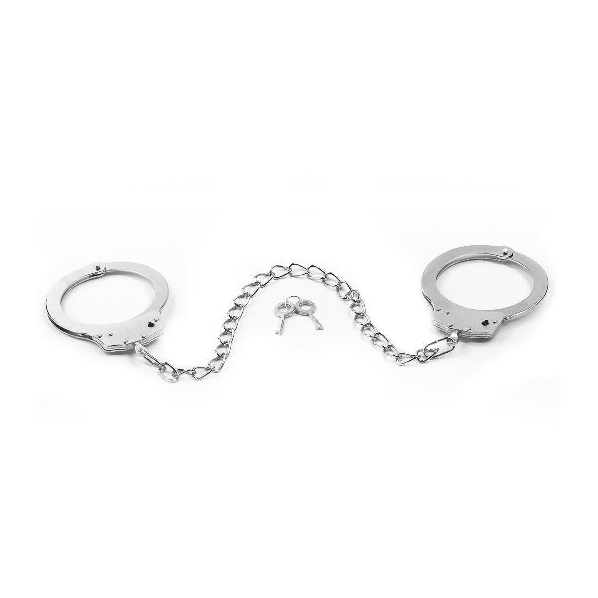 Steel Silver Metal Handcuffs Leg Cuffs Restraint Fetish SM Bondage Sex Toy