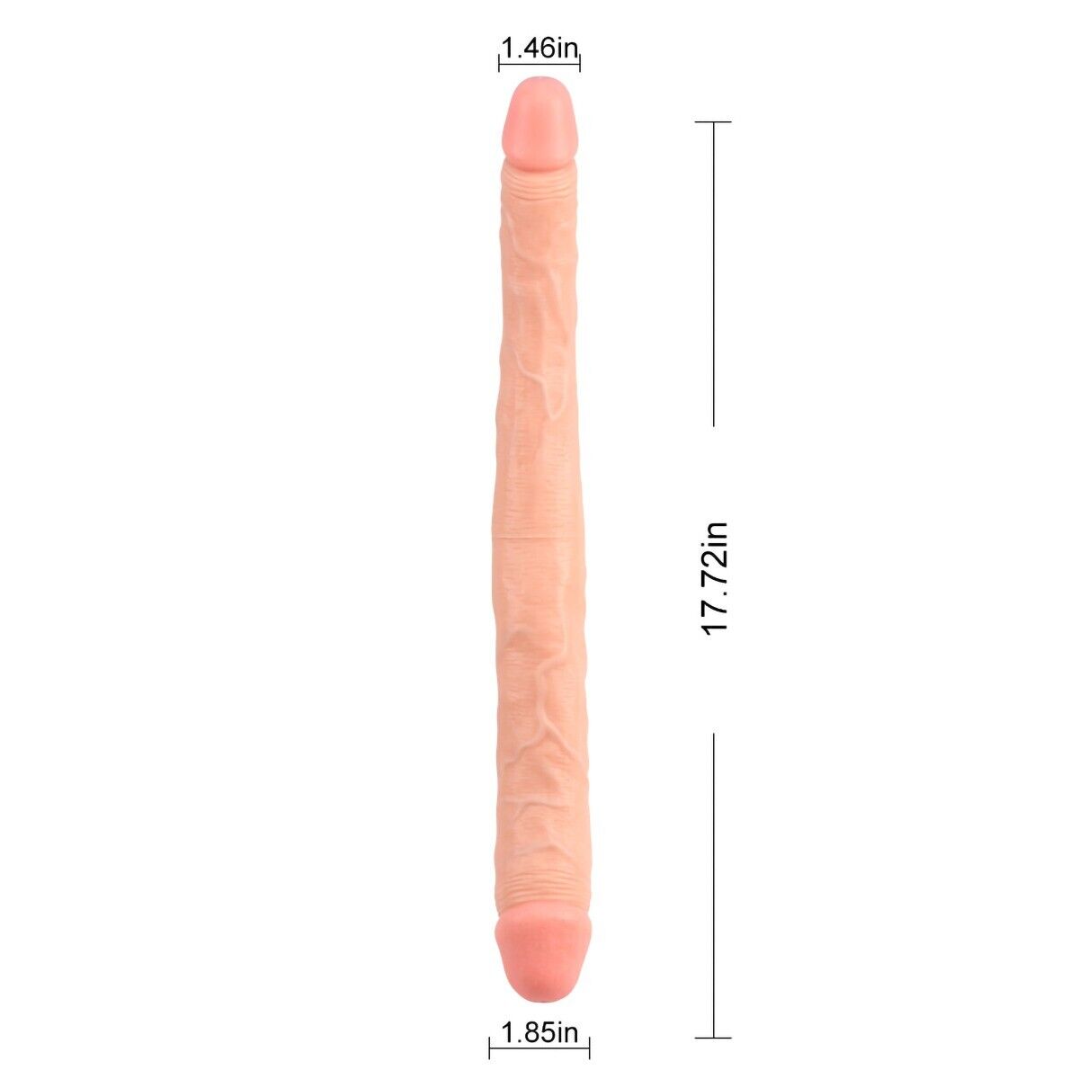 17.25" Double Ended Penetration Penetrator DP Vaginal Anal Sex Dildo Dong Cock