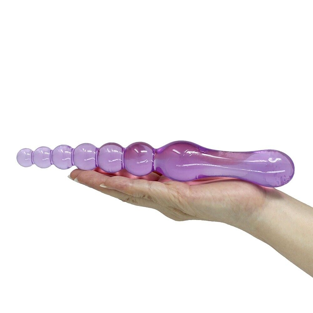 Bendable Flexible Double Ended Anal Dildo Butt Plug Beads Beginner Anal Trainer