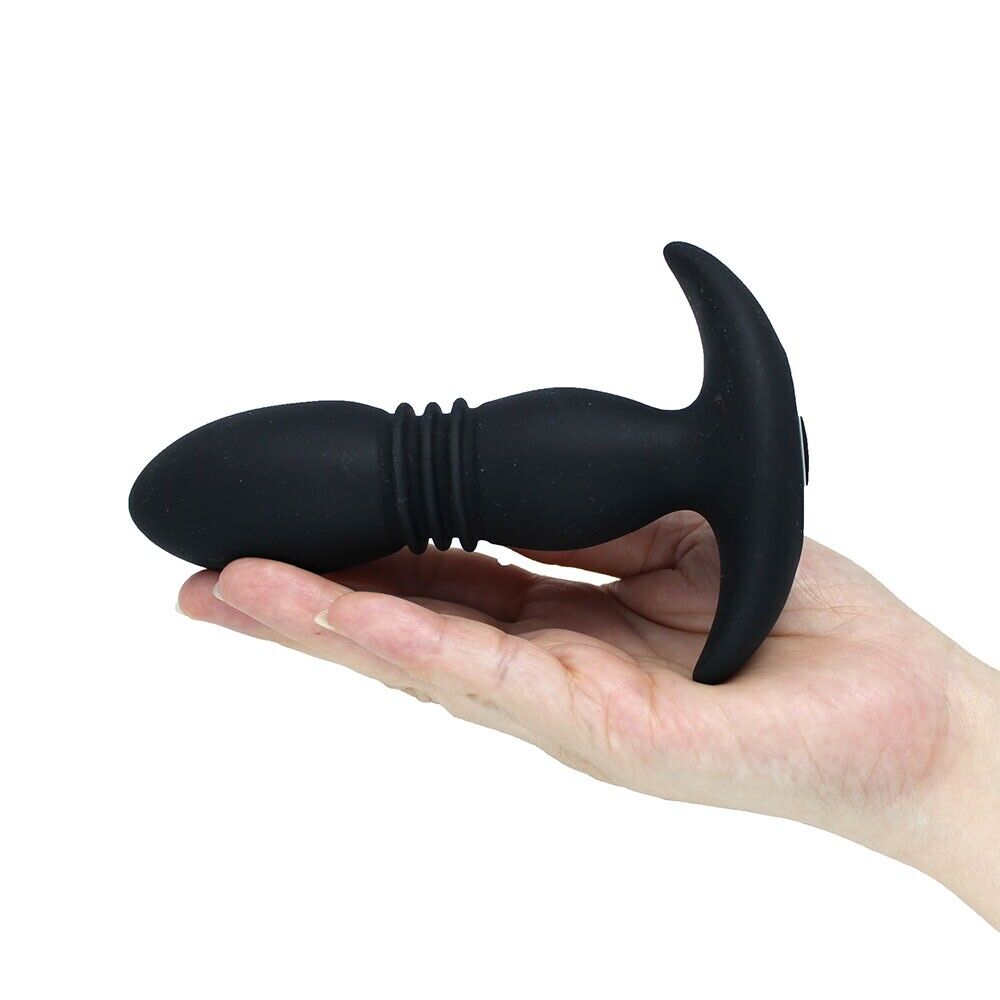 Rechargeable Wireless Remote Control Anal Vibe Butt Plug UP & DOWN Movement