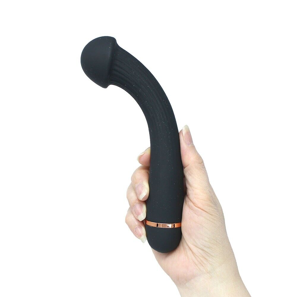 Silicone Bendable G Spot Anal Vibrator Dildo Butt Plug Sex-toys for Women Couple