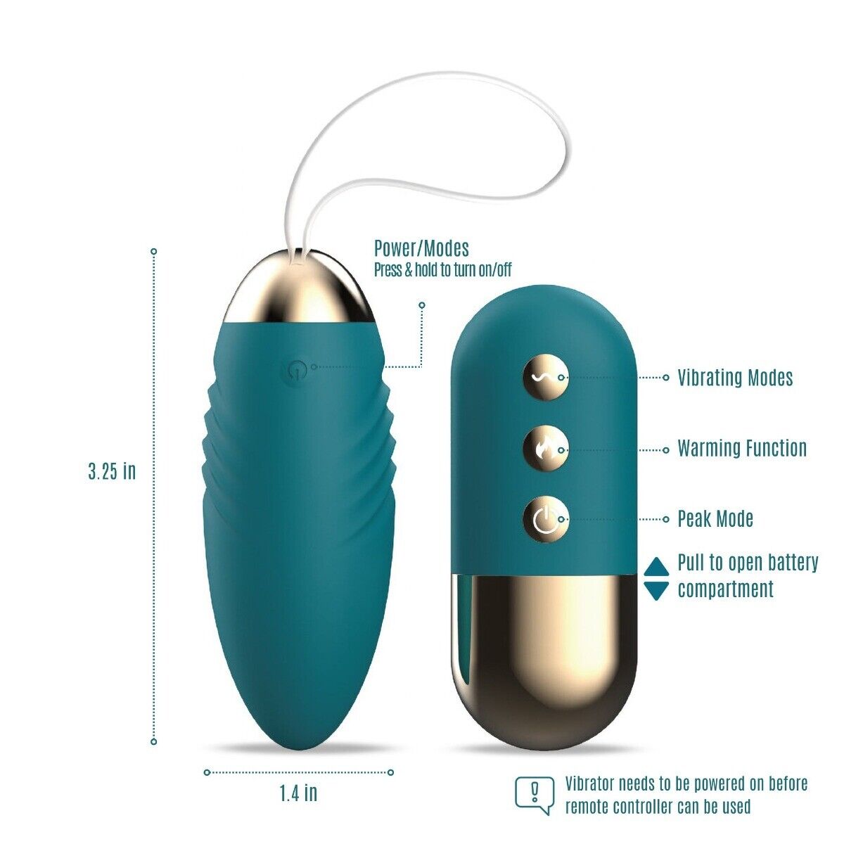 Wireless Remote Vibrating Bullet Vibrator Beginner Sex Toys for Women Couples