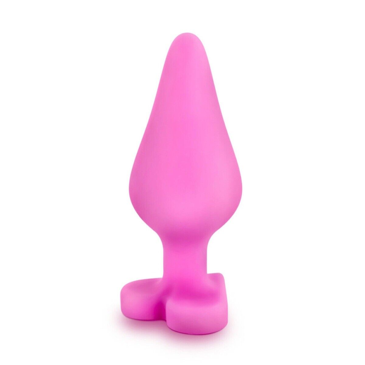 Naughty Candy Heart Be Mine Pink Silicone Anal Butt Plug Beginner Anal Sex Toy