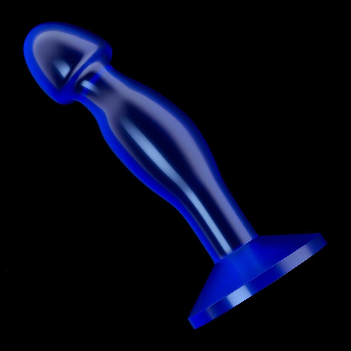 Blue Jelly P-spot Male Prostate Massager Anal Probe Butt Plug Probe