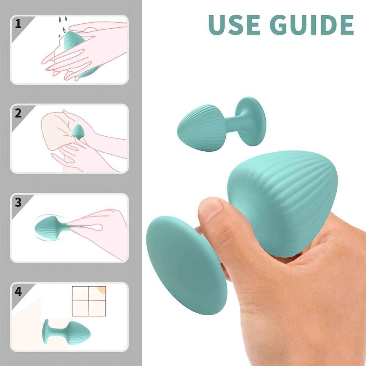 Silicone Wearable Anal Butt Plug Beginner Anal Play Sex Toys for Women Couples