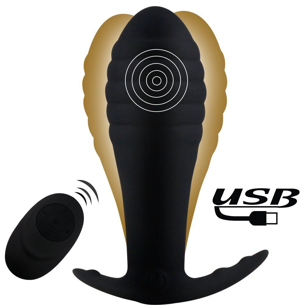 Rechargeable Wireless Remote Control Vibrating Wearable Anal Butt Plug Vibrator