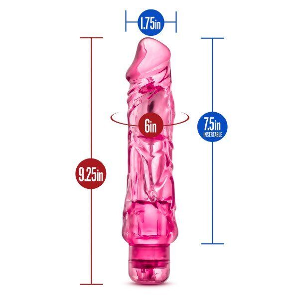 Waterproof Thick Jelly Vibrating Realistic G-spot Anal Dildo Cock Vibe Vibrator